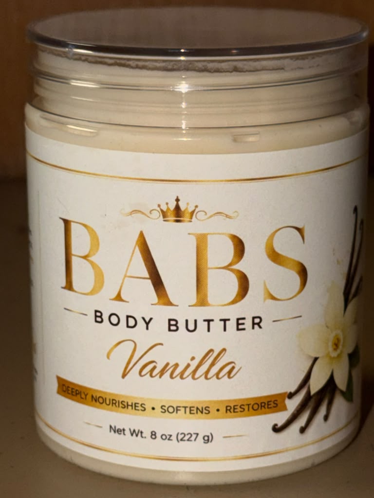 BABS Vanilla Body Butter 8 oz jar